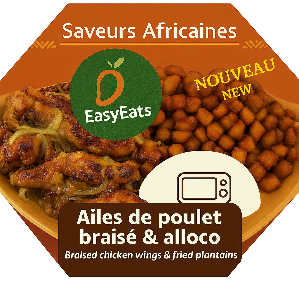 Ailes de Poulet Braisé & Alloco