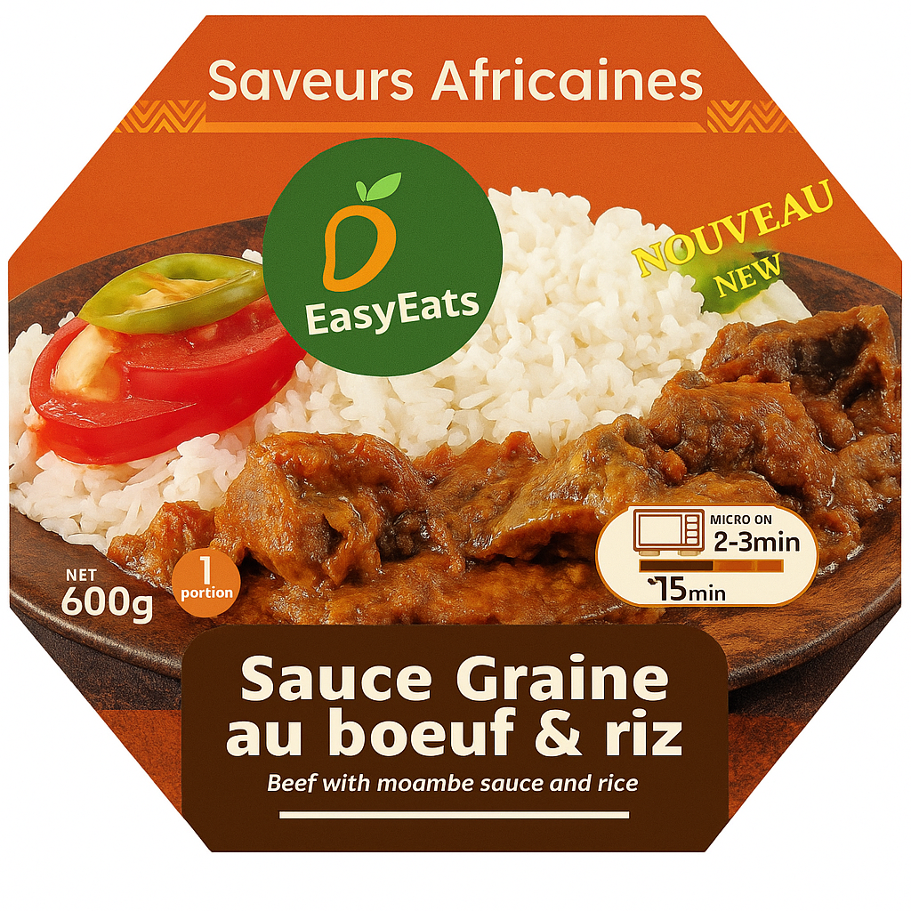 Sauce graine au boeuf & Riz