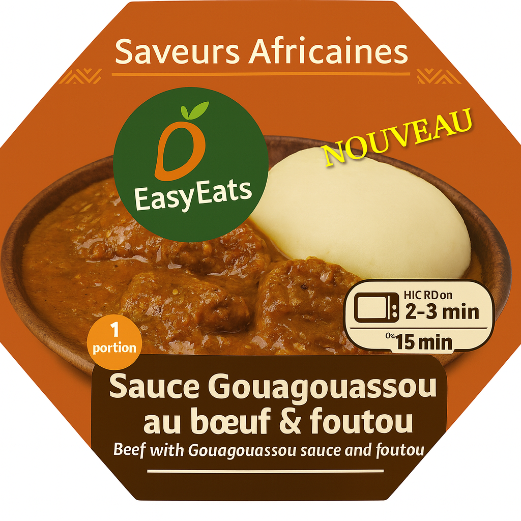 Sauce Gouagouassou au boeuf & foutou
