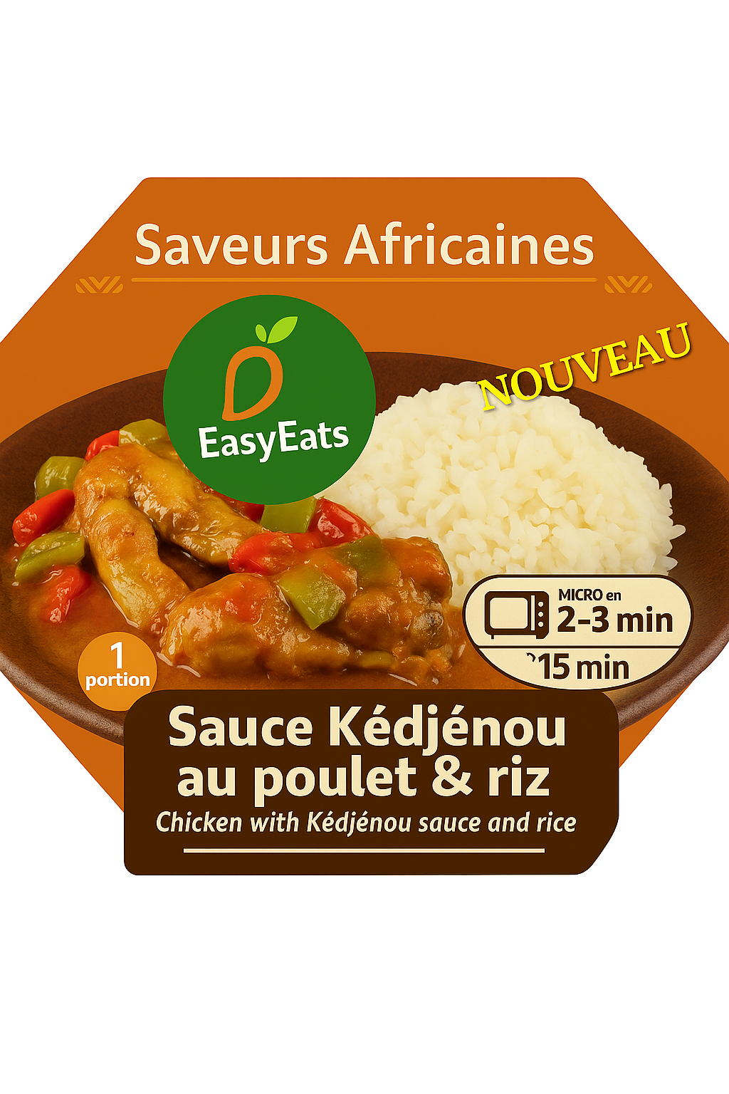 Sauce Kédjénou au poulet & riz