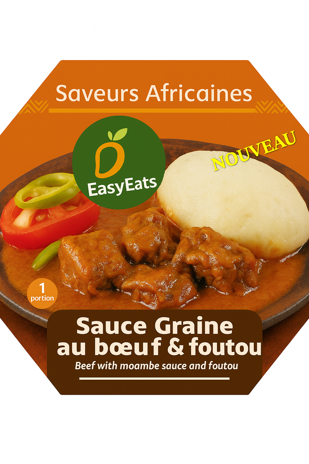 Sauce Graine au bœuf & foutou