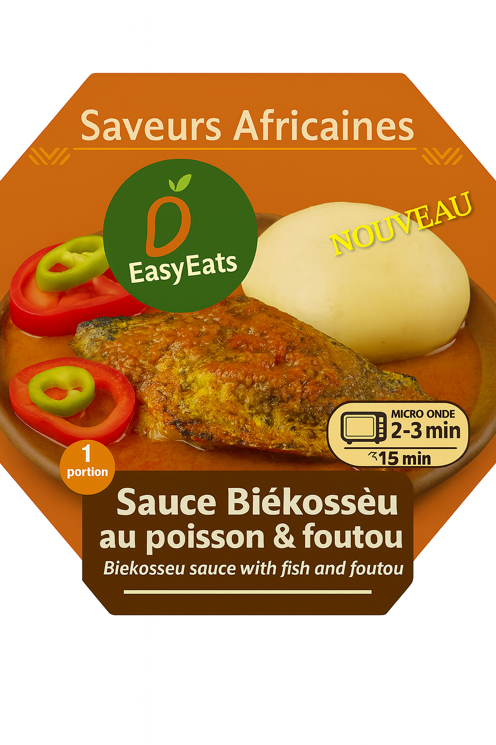 Sauce Biekosseu au Poisson & Foutou