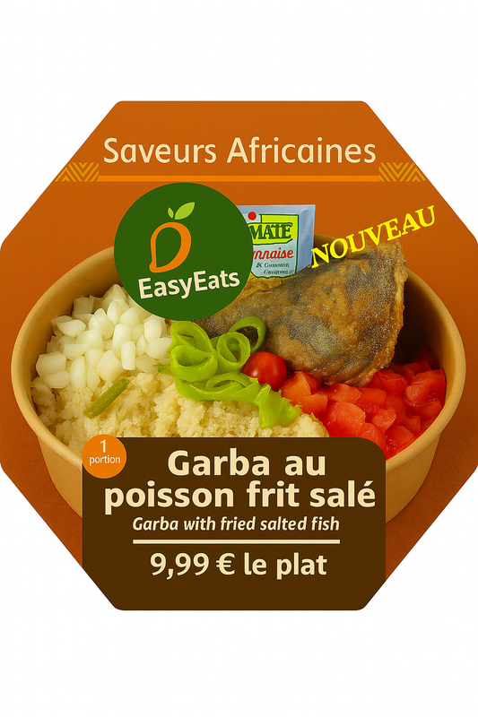 Garba Attiéké au thon frit