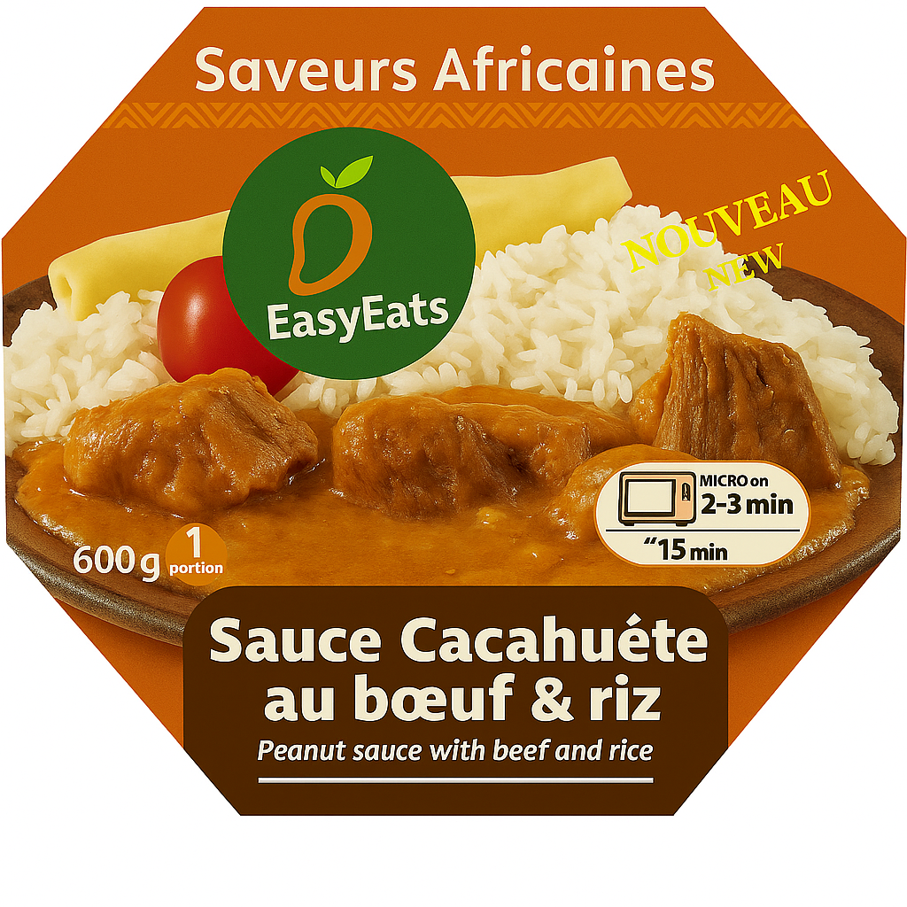 Sauce Cacahuète au bœuf & riz