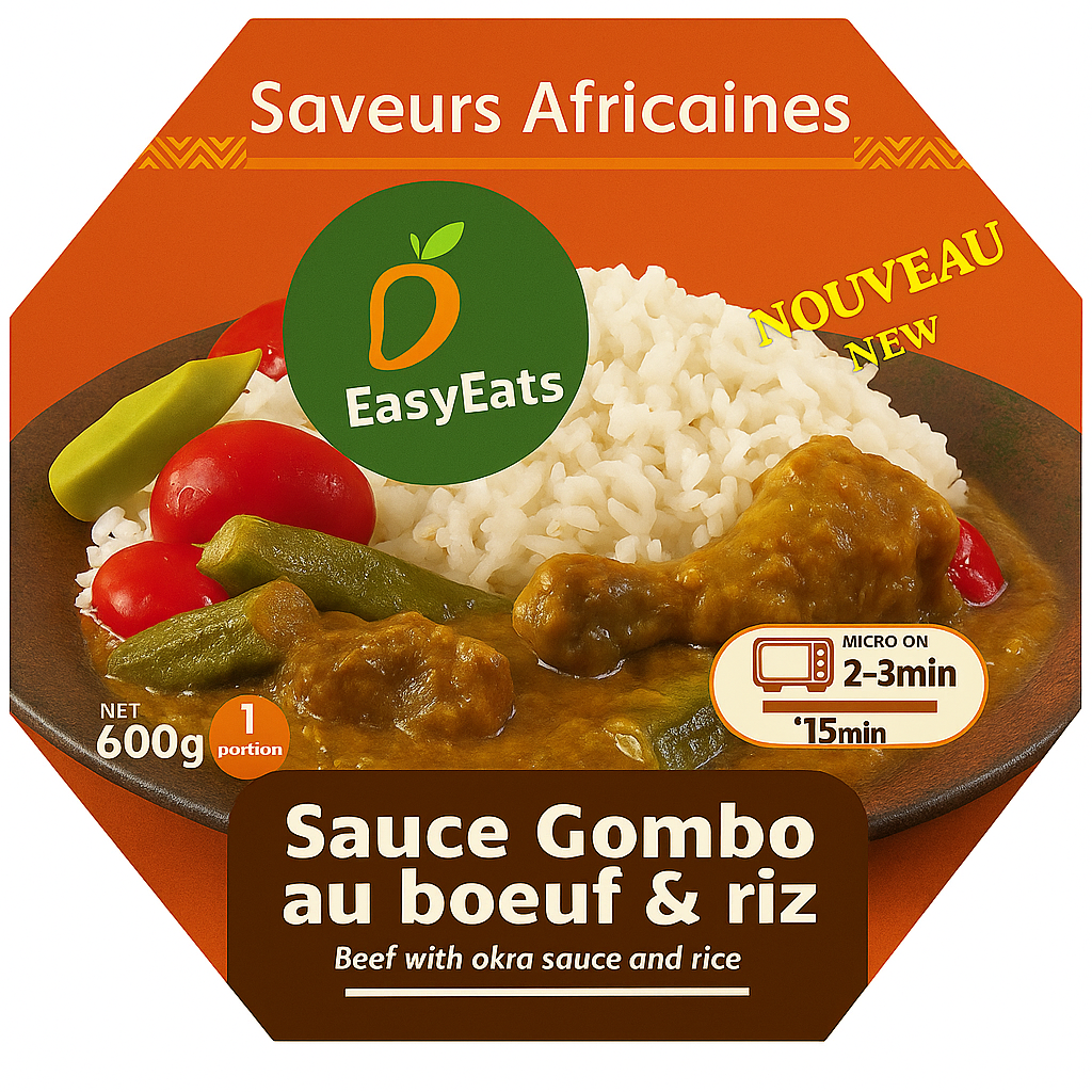 Sauce Gombo au bœuf & riz